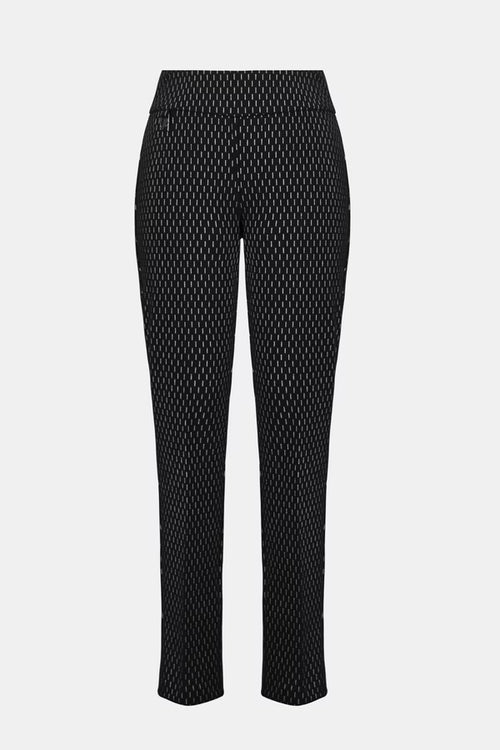 Pantalon noir élégant avec accents argentés Joseph Ribkoff – Modèle 254143
