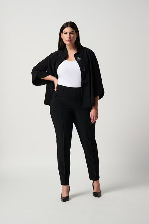 Pantalon Joseph Ribkoff 171094 noir coupe droite ajustée pour femme – Classique et intemporel, parfait pour bureau, occasions et soirées