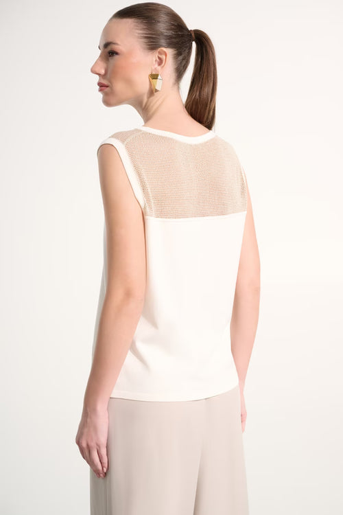 Haut Joseph Ribkoff 262612 pour femme – Haut lumineux à détails dorés au style chic et raffiné