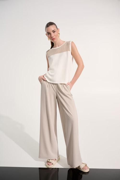 Haut Joseph Ribkoff 262612 pour femme – Haut lumineux à détails dorés au style chic et raffiné