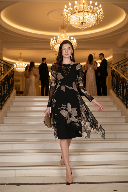 Look 2 · Grand escalier de gala