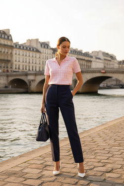 Look 3 – Pantalon marine, Seine