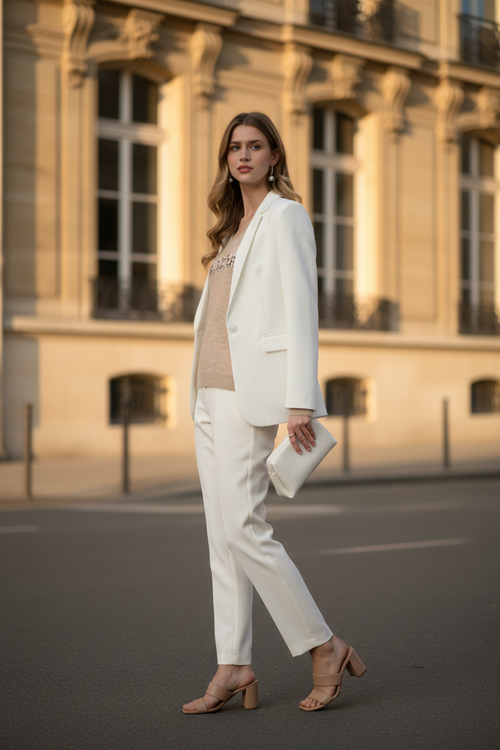 Look 3 · Veston blanc · Le Marais