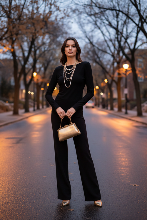 Look 5 – Outremont, look noir-or