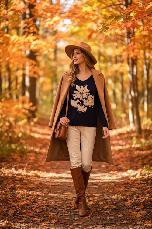 Look 7 · Glamour automnal · Forêt d'érables