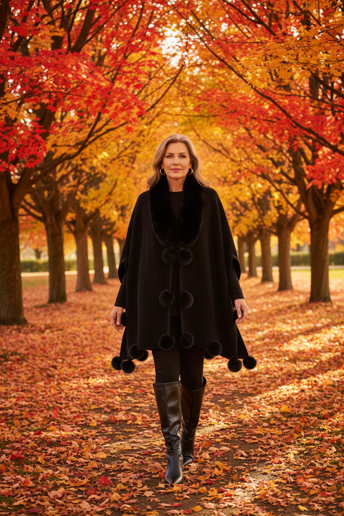 Look 9 – Tunnel d'érables, tapis de feuilles dorées