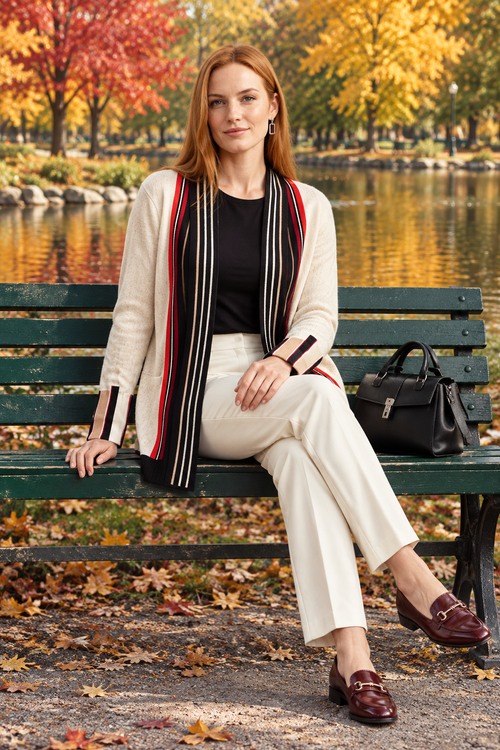 Look crème au parc La Fontaine