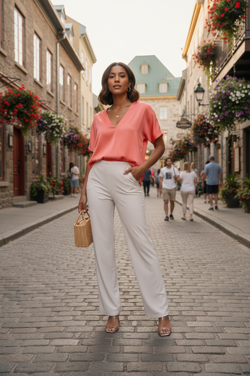 Look frais et élégant à Québec en été