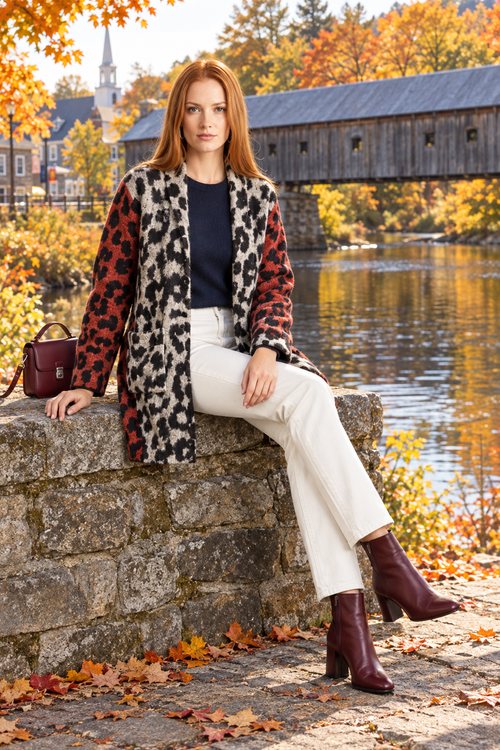 Look ivoire et bordeaux à Wakefield