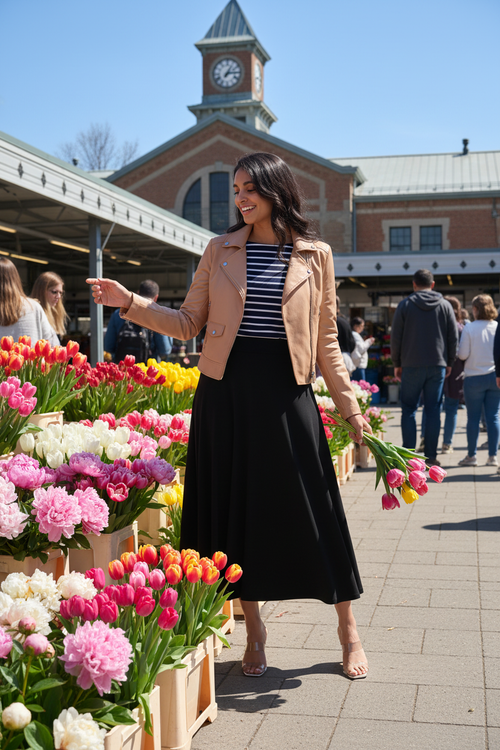 Look Marché Fleurs