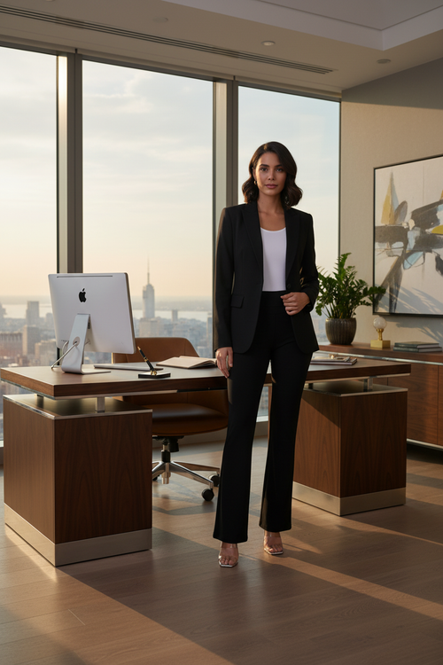 Pantalon noir au bureau exécutif