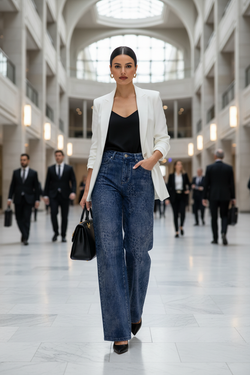 PR-27 Multi Stone - Bureau Place Ville Marie blazer blanc