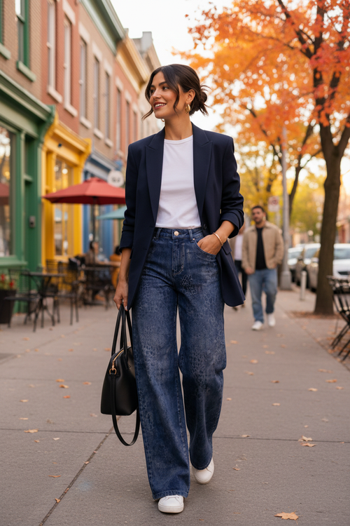 PR-27 Multi Stone - Weekend Mile-End blazer navy tonal