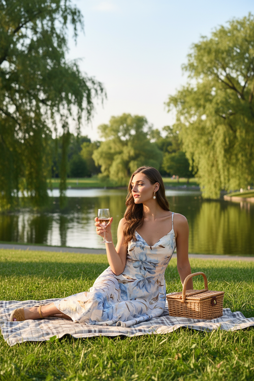 Robe fleurie - Parc La Fontaine