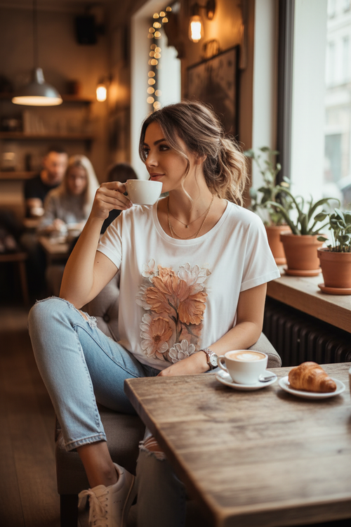 T-shirt lifestyle café