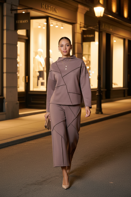 Top taupe - Rue chic nuit
