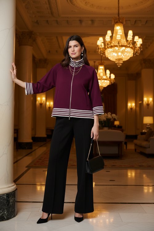 Veste bordeaux - Hôtel luxe