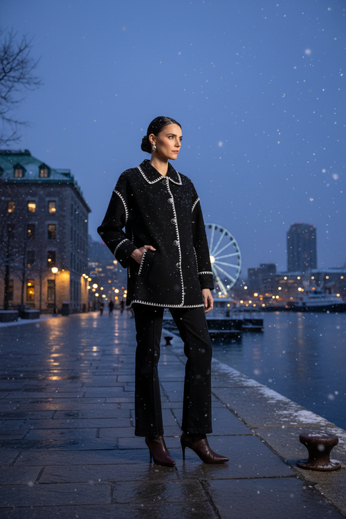 Vieux-Port Montréal - culottes marine, hiver